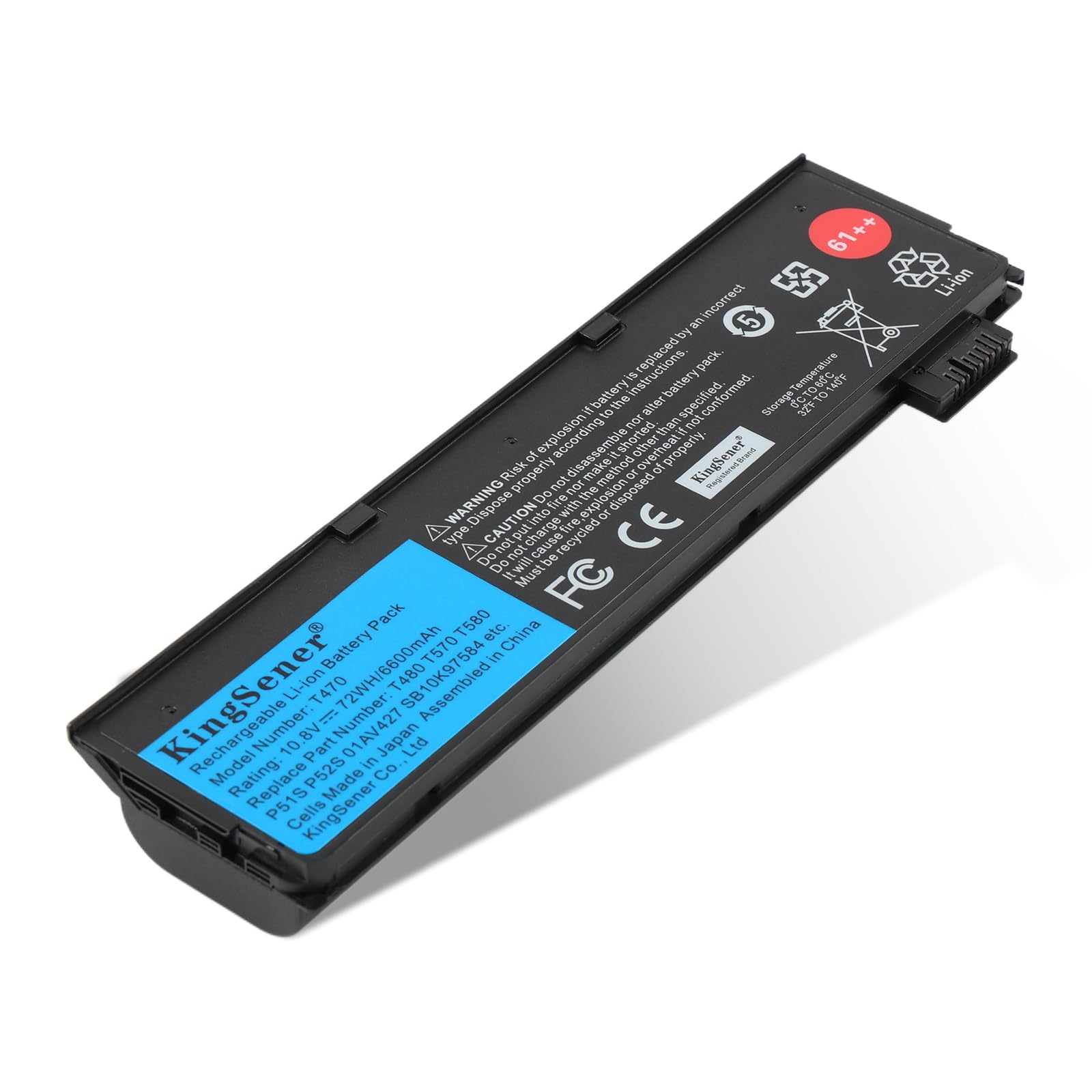 Amazon.com: KingSener 72Wh 61++ 01AV427 01AV425 Battery for T480